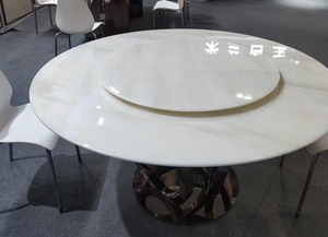 Pierre naturelle polie en marbre de jade blanc de texture blanche élégante pour les projets commerciaux et résidentiels de conception de maison moderne - Product Image 6