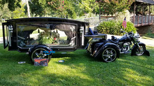 نموذج أنيق لون مخصص تابوت عربة <span class=keywords><strong>2</strong></span> أو 4 عجلات عربة جنازة النعش عربة جنازة مقطورة - Product Image 5