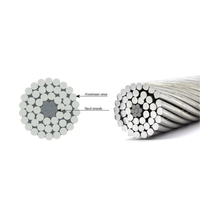 Cable ACSR Shenguan, Cable de Acero Reforzado con Aluminio, 50 mm, Cobre Desnudo para Aplicaciones en Centrales Eléctricas, Cable de Acero ACSR