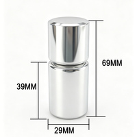 Nouvelles bouteilles en verre vides pour vernis à ongles, design élégant, 10 ml, 12 ml, emballage argenté pour vernis gel, avec bouchon et pinceau, directement de l'usine.