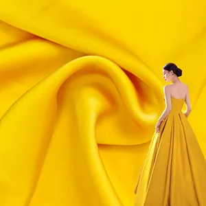 Нетретч 180gsm 100% полиэстер тканая имитация ацетата матовая атласная ткань для свадебного платья женские рубашки