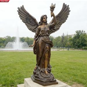 YOUFINE Escultura de Arte Clásico de la <span class=keywords><strong>Victoria</strong></span> <span class=keywords><strong>Alada</strong></span> de Samotracia en Bronce para Jardín o Propiedad - Product Image 6