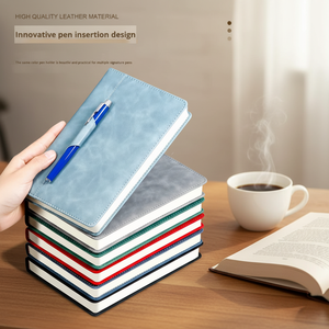 Set Regalo Promozionale con Taccuino A5 e Penna in Pelle PU Goffrata, Pratico Set di Cancelleria Aziendale per Dirigenti - Product Image 6
