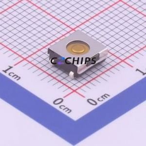DTSJW-68S-V-T/R Tactile Switch SMD Switch Single Pole Single Throw Round Button 1.6N Vertical Mount - Product Image 1