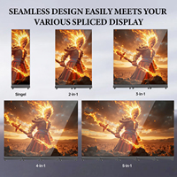 Écran LED d'affichage intérieur mobile facile à déplacer, panneau P1.8/P2.5, couleur pleine, WIFI, USB, garantie de 5 ans
