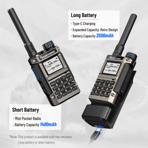 QUANSHENG Nuovo UV-K1(8) Walkie Talkie con Scocca in Metallo, Batteria da 1400mAh, 5W, Mini <span class=keywords><strong>Radio</strong></span> Analogica Portatile Bidirezionale - Product Image 5