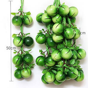 ผลไม้เทียมเหมือนจริงของตกแต่งบ้านเครื่องประดับห้องครัวอุปกรณ์ถ่ายภาพบ้านไร่ที่แขวนผลไม้เทียมช่อแอปเปิ้ล - Product Image 6