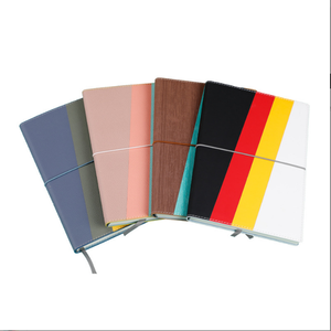 Toptan deri günlük özel tasarım not defteri A5 renkli elastik bantlı dizüstü bilgisayar - Product Image 5