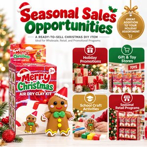 Kit de Arcilla para Modelar de Secado al Aire con Diseño de Hombre de Jengibre Navideño para Niños, Juego Creativo Navideño, Regalo con Herramientas, Empaque Personalizado OEM - Product Image 5