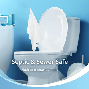 Eco-Friendly Disposable Flushable Non-Woven Wet Toilet Paper Customised Logo <b>Biodegradable</b> Household Cleansing <b>Wipes</b> - Product Image 3