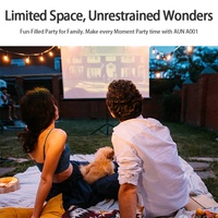 Vente chaude Aliexpress AUN A001 Mini projecteur portable TV Smart Home Theater Cinema Projecteurs Android 4K Jeu vidéo