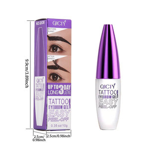 Crème à <span class=keywords><strong>sourcils</strong></span> végétalienne minérale à base de plantes, imperméable 24h, effet semi-<span class=keywords><strong>permanent</strong></span>, facile à enlever et couleur longue durée - Product Image 1