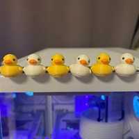 Emballage personnalisé avec logo, canard jaune mignon en résine 3D, aimant magnétique pour réfrigérateur, aimant décoratif doux pour la décoration de la maison