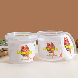 <span class=keywords><strong>Pot</strong></span> de yaourt en plastique PP avec couvercle de verrouillage inviolable 250ml 300ml 400ml 500ml 1000ml 1 litre impression personnalisée <span class=keywords><strong>pot</strong></span> de yaourt tasse à soupe - Product Image 5