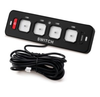 Nouveau Panneau de Commande d'Éclairage Tout-Terrain 12V 24V RGB Dimmer 4 Gangs pour VTT, SUV, Camion, Véhicules Tout-Terrain, Marine, VR, Bateaux - Vente en Gros 4/6/8/12 Gangs