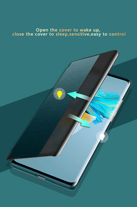 GSCASE Factory Mobile Phone Case Smart Window Flip Case avec fonction tactile pour <span class=keywords><strong>Huawei</strong></span> Mate <span class=keywords><strong>40</strong></span> pro - Product Image 4