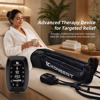 Masseur de jambes à compression d'air à 8 chambres pour drainage lymphatique, circulation sanguine et soulagement des gonflements, personnalisable avec logo OEM/ODM, directement de l'usine