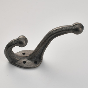 Crochets muraux en fonte noire de forme ronde pour porte ou mur - Product Image 4