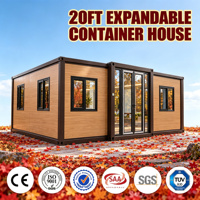 Maison conteneur mobile en panneaux sandwich d'acier extensibles de 20, 30 et 40 pieds, couleurs personnalisées pour hôtel, bureau, villa, hôpital, extérieur