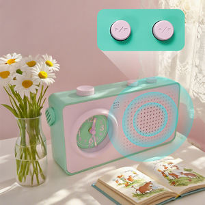 Décor de chambre mignon Kawai enfants chevet dessin animé bureau hôtel publicité haut-parleur enfants réveil avec enregistrement vocal analogique - Product Image 2
