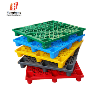 Palettes en plastique à 4 voies ventilées HH H70 Solid Deck HDPE <span class=keywords><strong>Euro</strong></span> 3, 3 patins, robustes, capacité de charge de 1,5 tonne, simple face, grille - Product Image 6