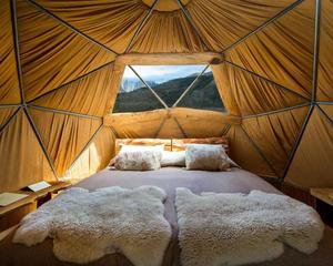 Dôme géodésique pour le glamping et <span class=keywords><strong>lodge</strong></span> de camping préfabriqué de luxe |   Maisons en bois contemporaines pour les parcs scolaires et les stations de villégiature en pleine nature - Product Image 2