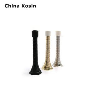 Foshan Kosin ตัวหยุดประตูสปริงสำหรับงานหนัก3 <span class=keywords><strong>1</strong></span>/4 "ที่กั้นประตูแบบสปริงพร้อมสกรูกันสนิมกันชนยาง (ข้อต่อผ้าซาตินพรรณี - Product Image 2