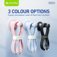 Câble de charge rapide pour téléphone Android de type C BAVIN CB306 60w, compatible avec iPhone 15 Pro Max