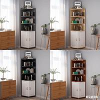 Armoire d'angle personnalisable, étagère de rangement triangulaire, armoire latérale de rangement pour salon, chambre à coucher