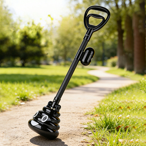Recogedor de Excrementos para Mascotas con Forma de Caca, Mango Largo de 67 cm, con Caja de Almacenamiento para Bolsas de Basura, Suministros para Mascotas, Venta al Por Mayor - Product Image 2