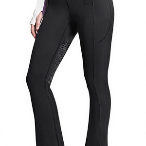 Women Jockey Pants High Waist Elastic Tight Equestrian Riding Trousers Breathable Anti <b>Slip</b> Side Pocket Sportswear - Product Image 4