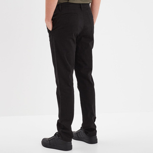 กางเกงชิโนผ้าแคนวาสทรงตรงแบบเรียบง่ายสำหรับผู้ชาย สวมใส่สบายในชีวิตประจำวัน ระบายอากาศได้ดี เป็นมิตรกับสิ่งแวดล้อม ทรงลำลอง - Product Image 3