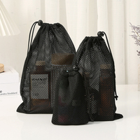Pochette cosmétique personnalisée en nylon maillé, mini sac de voyage portable avec fermeture éclair, petit organiseur de maquillage pour articles de toilette, natation, plage, avec logo