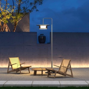 Lampes solaires modernes pour cour extérieure, IP65, étanches, lampes de sol pour aménagement paysager de jardin - Product Image 2