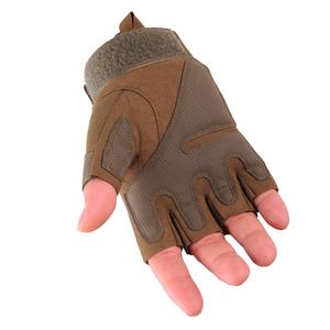 Cómodos guantes de protección de seguridad de medio dedo para caza Poliéster Poliuretano Nylon Uso de verano Unisex - Product Image 2