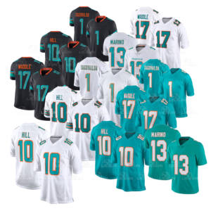 قميص كرة القدم من مجموعة ميامي ريفالريز 2026، رقم 17 جايلين وادل، رقم 1 توا تاغوفايلوا، رقم 10 تايريك هيل، قميص مطرز، زي كرة القدم - Product Image 1