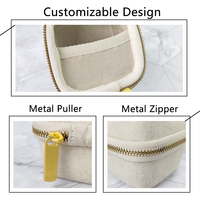 Boîte à bijoux de luxe personnalisable avec logo, étui de voyage pour bracelet en EVA avec fermeture éclair, organiseur de cadeaux, boîte à fermeture éclair en EVA