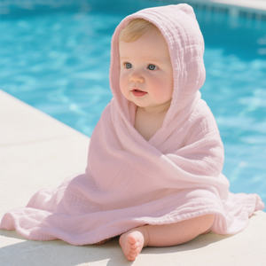 Toalla de baño para bebé absorbente de agua personalizada OEM Toalla con capucha de algodón suave para bebé Albornoz cómodo para niños - Product Image 2