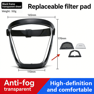 Protector Facial Panorámico HD Resistente a Arañazos, Doble Cara, Antivaho, Antipolen - Product Image 2