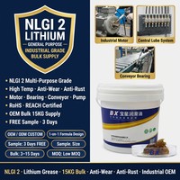 Gemuk Litium Serbaguna NLGI 2 15KG Ember Besar Pompa Motor Sistem Pelumas Sentral Konveyor OEM Pabrik Kustom