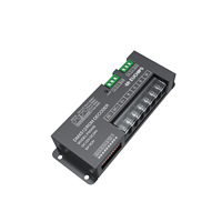 Controlador de Iluminación DMX EUCHIPS PX0408, Decodificador RDM RGBW de 8A y 4 Canales con Entrada de 12-24V CC y Controlador LED de 24V CC, Garantía de 3 Años