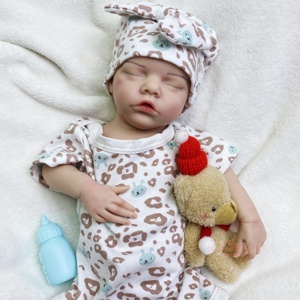 URCHOICE Platinum silikon 44CM bayi perempuan dengan Chubby OEM/ODM modis boneka Reborn untuk penyakit epil& properti foto - Product Image 5