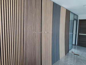 Panneau acoustique en <span class=keywords><strong>laine</strong></span> <span class=keywords><strong>de</strong></span> <span class=keywords><strong>roche</strong></span> Plafond insonorisé et mur intérieur cannelé Style <span class=keywords><strong>de</strong></span> design industriel pour studios et appartements - Product Image 6