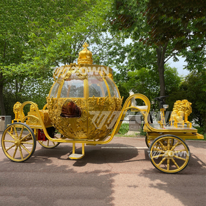factory price Customizable golden Wedding Bridal Carriage Pumpkin Style Carriage Special Transportation - Product Image 4