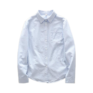 Camisa de manga larga para hombre 2026, 100% algodón, anti-bolitas, de sarga tejida, teñida lisa, holgada, informal de negocios, para otoño, 180g, con un solo botón - Product Image 4
