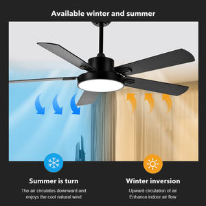 Fabrieksprijs 52 Inch Indoor Woonkamer Decoratieve Led Plafondventilator Licht Met Afstandsbediening - Product Image 3