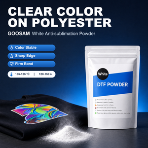 Hot Sale DTF TPU Hot Melt Adhesive Powder Strong Bond for Cotton Fabric T-Shirt Garment Transfer Printing Wholesale - Product Image 1