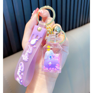 Porte-clés liquide en acrylique personnalisé, porte-clés liquide en acrylique de dessin animé, porte-clés <span class=keywords><strong>bouteille</strong></span> flottante, <span class=keywords><strong>bouteille</strong></span> carrée en cristal flottante - Product Image 5