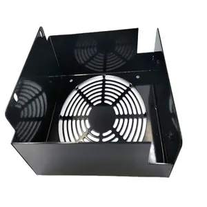 Carcasas de acero inoxidable de alta calidad, caja electrónica de corte láser negro