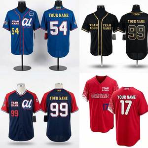 Maillot de baseball d'été en gros, design classique, motif 'City Brotherly Love', rouge, blanc, bleu marine, tenue d'équipe, séchage rapide, respirant, en Spandex - Product Image 2
